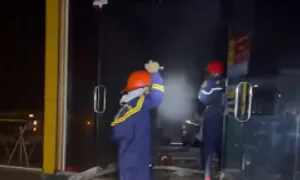 Cháy cửa hàng điện máy ở trung tâm Vĩnh Long